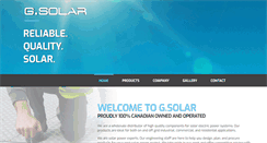 Desktop Screenshot of gsolar.ca